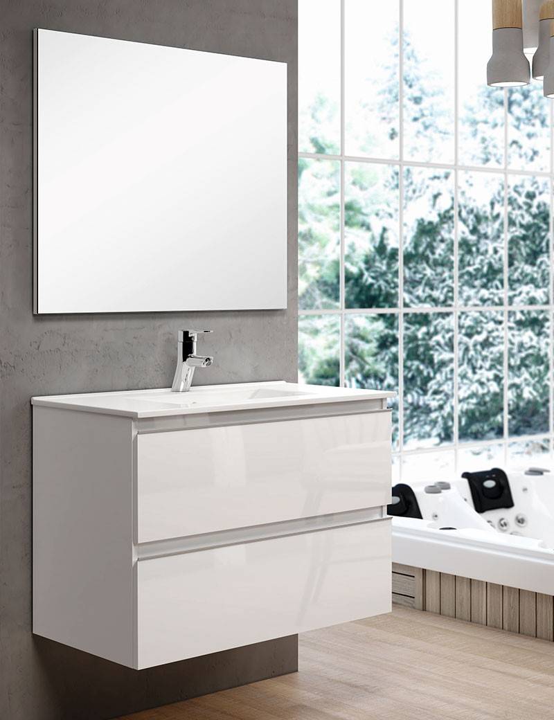 SUPER DEAL Armario de pared de baño sobre el inodoro, botiquín con dos  puertas y tres estantes, color blanco
